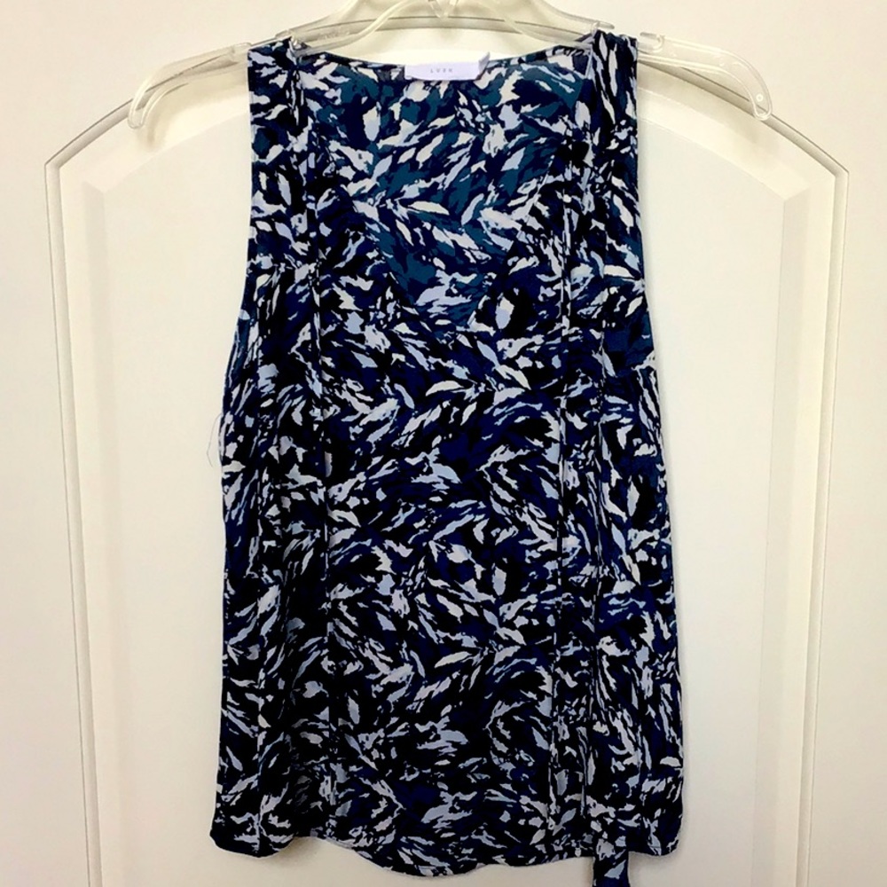 LUSH blue print top